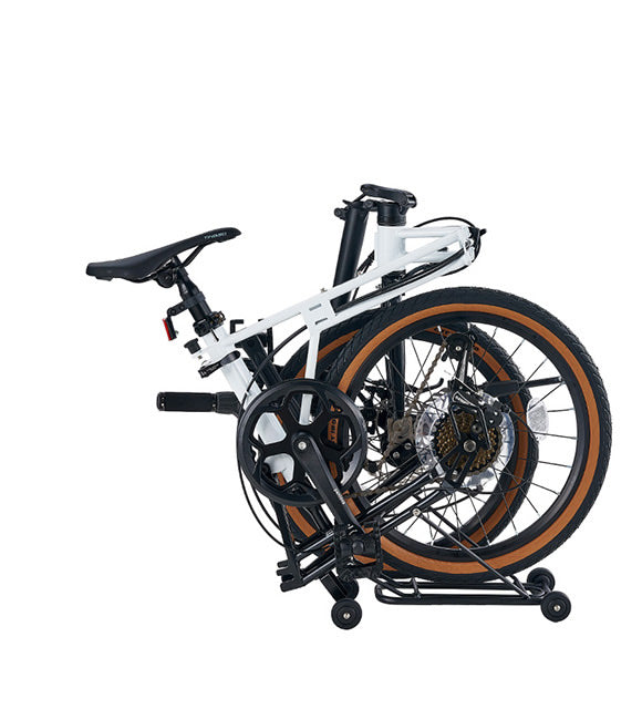 ACTAMID 20-inch three-fold bicycle with Shimano transmission that can be pushed to walk when folded