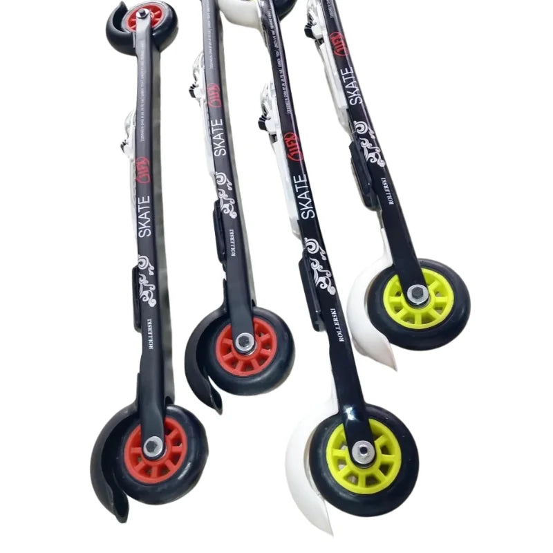 ACTAMID 4pcs Nordic Rollerskic Replace Nylon Wheel 90X24mm Medium Speed Skate Wheels polyurethane wheels For Training.