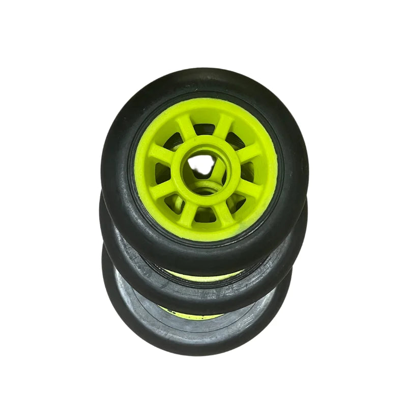 ACTAMID Nordic Rollerskic Replace Nylon Wheel 100X24MM MEDIUM SPEED INLINE SKATE WHEELS polyurethane wheels For Training.