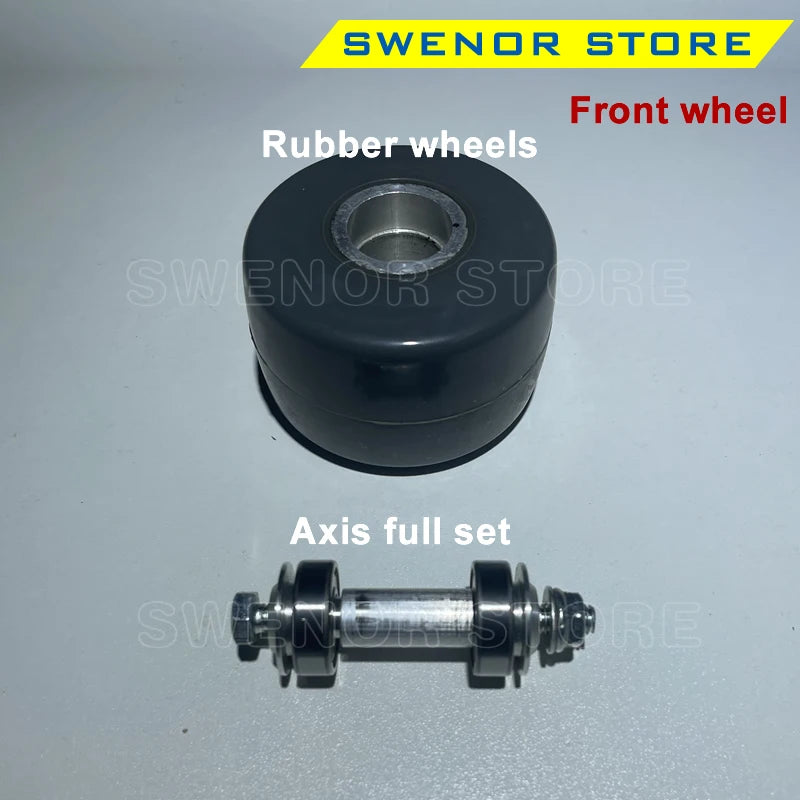 For Swenor 70x45mm Roller Skate Classic replacement front wheel Alutech rollerskis for Rear Rubber wheel Set