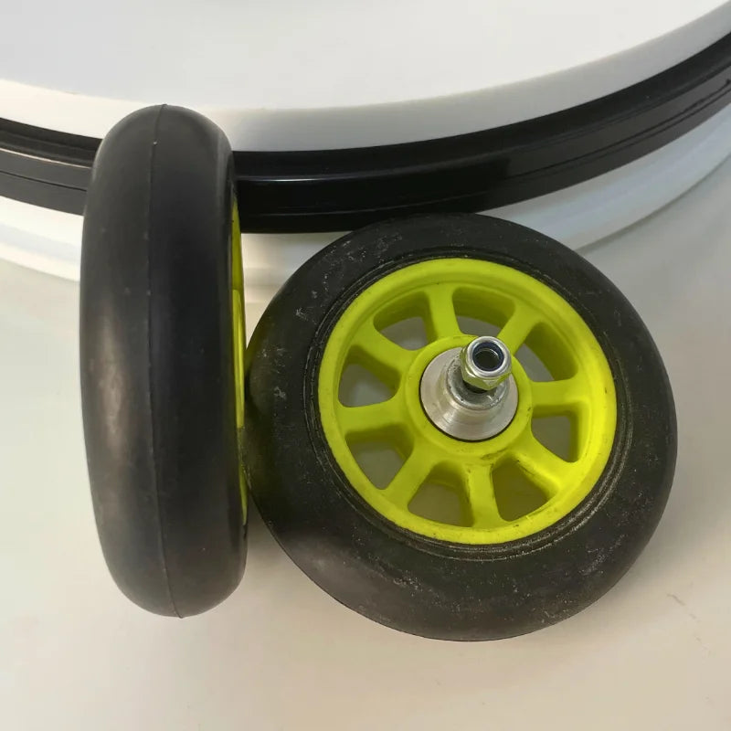 ACTAMID 4pcs Nordic Rollerskic Replace Nylon Wheel 90X24mm Medium Speed Skate Wheels polyurethane wheels For Training.