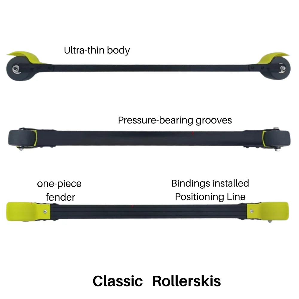 790мм Classic Rollerskiing Skate Aluminum For Traditional Cross-Country Skic Training high tech materials and design XC skiing