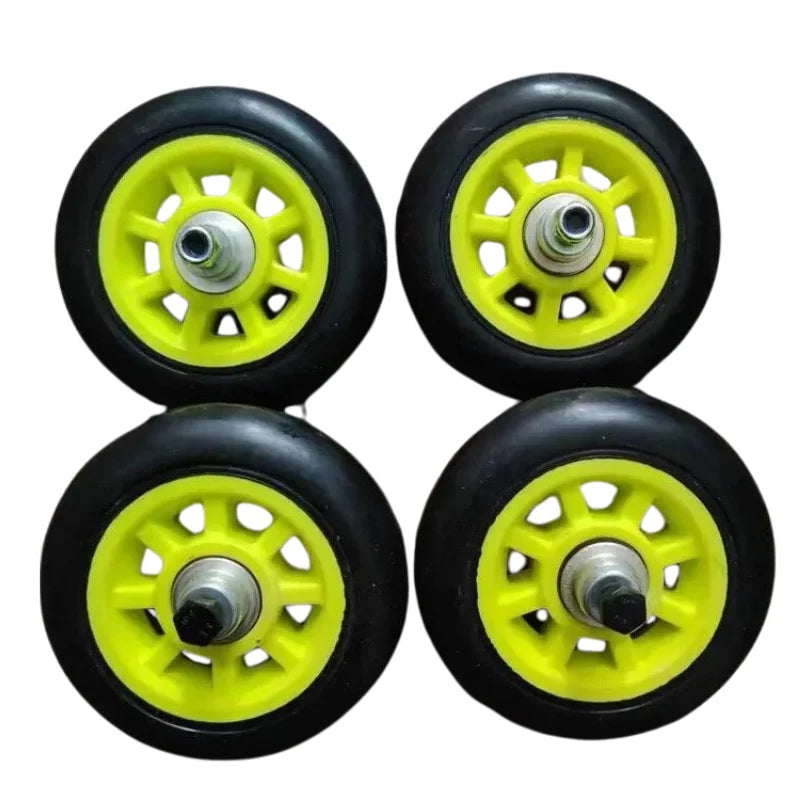 ACTAMID 4pcs Nordic Rollerskic Replace Nylon Wheel 90X24mm Medium Speed Skate Wheels polyurethane wheels For Training.