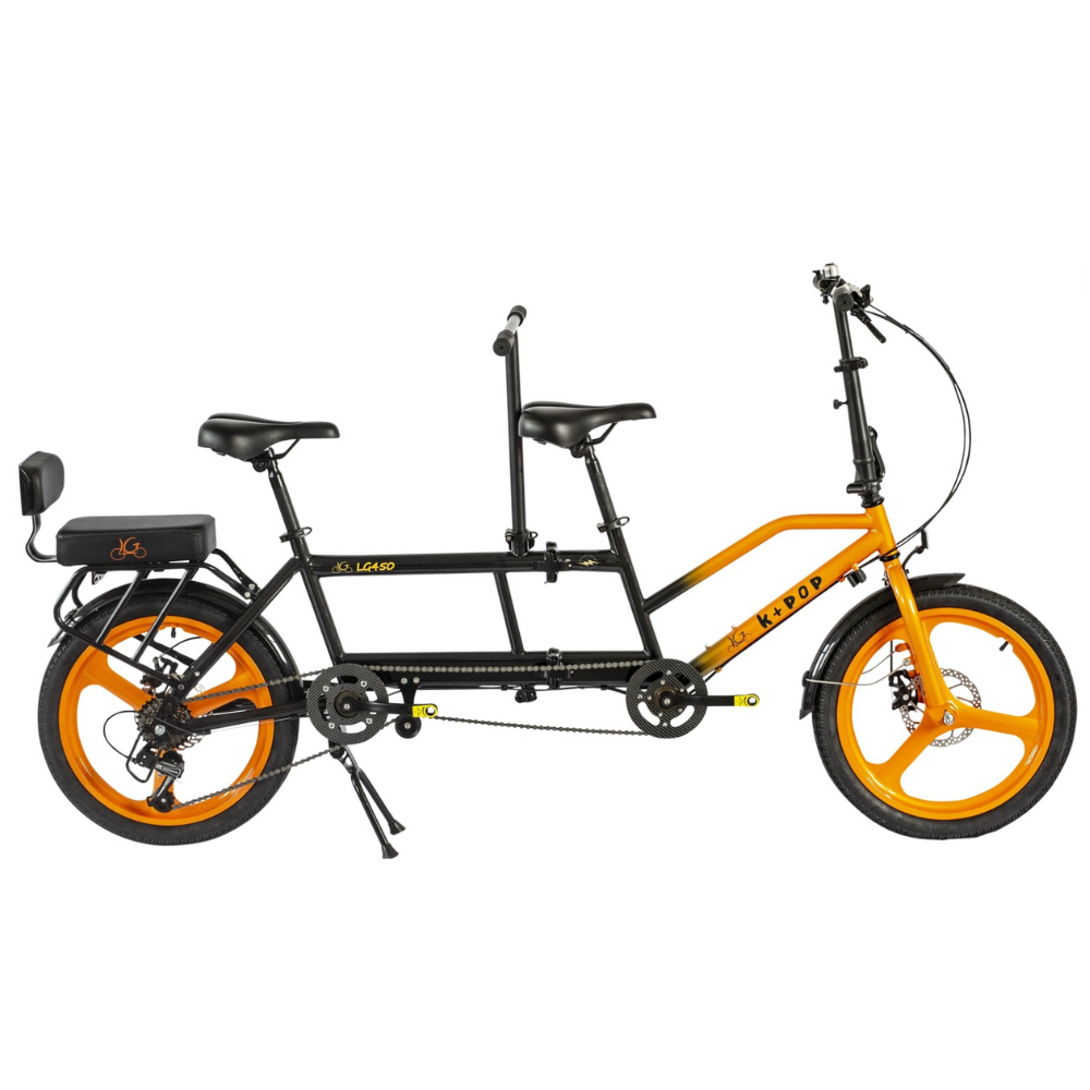 20inch Folding Two seater Tandem Bike Beach Cruiser 7 Speed bicycles