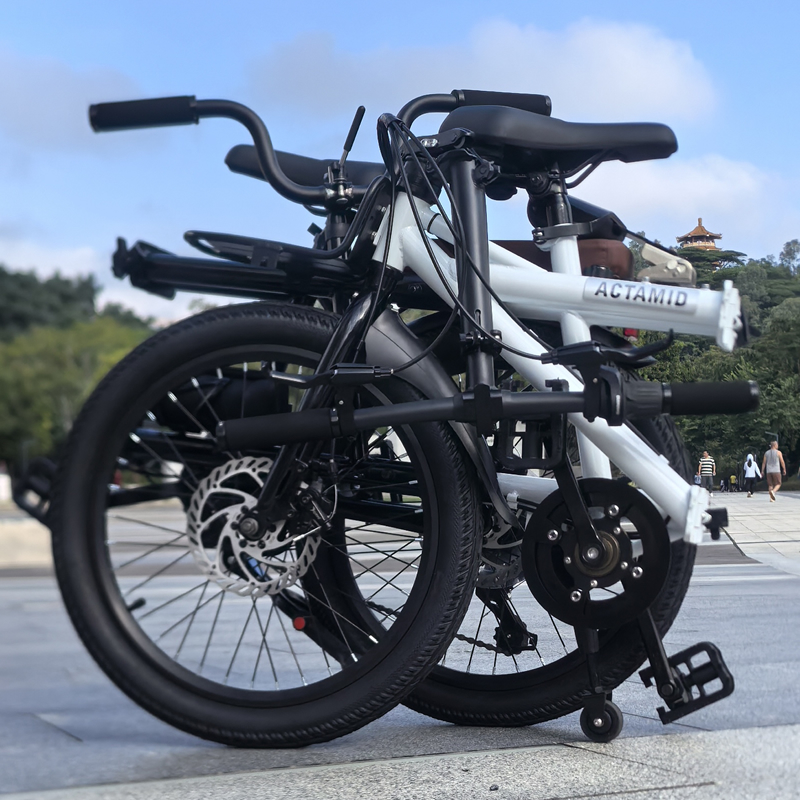 20 Inches Folding Tandem bikes 2-Seater Shimano 7 Speed Bike City Travel Tandem Bicycles