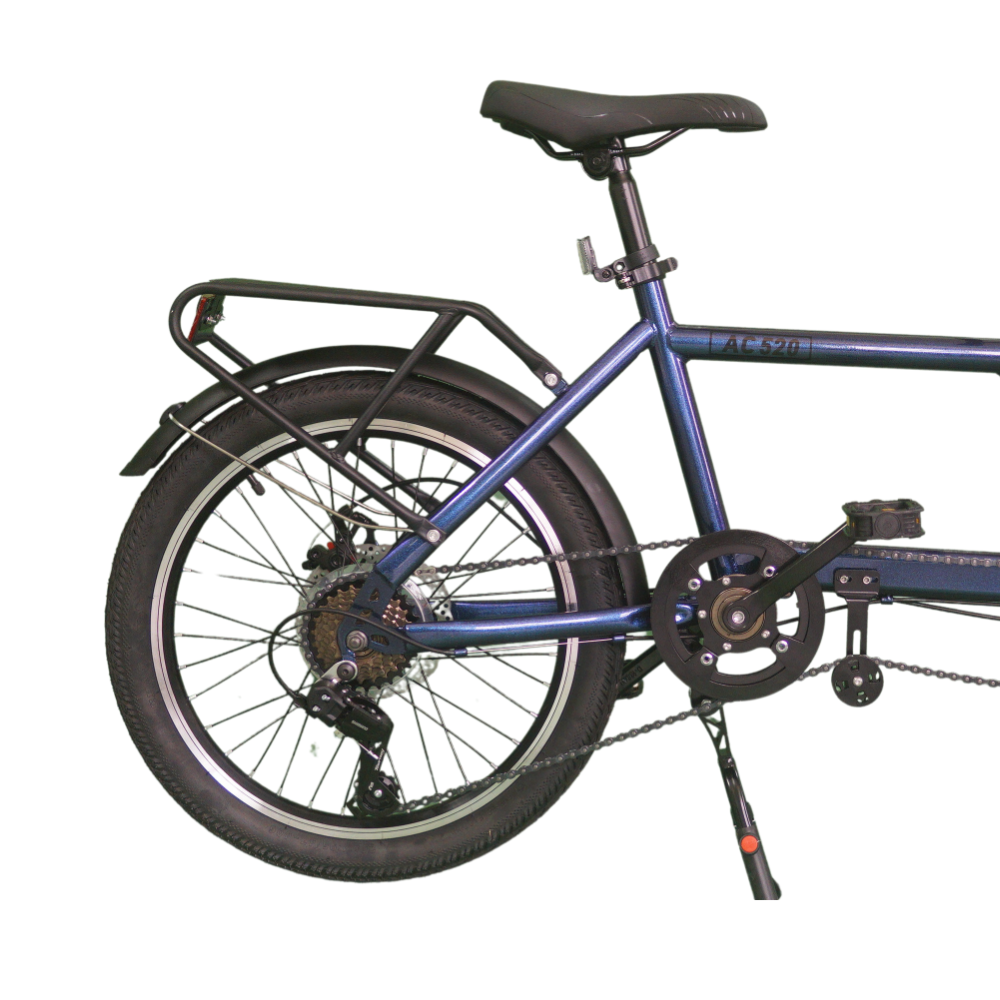 20 Inches Folding Tandem bikes 2-Seater Shimano 7 Speed Bike City Travel Tandem Bicycles