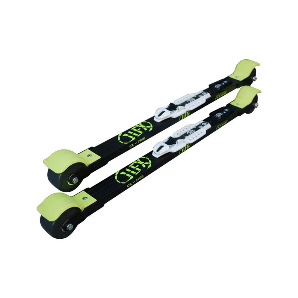 790mm Aluminum Alloy Classic Rollerskis board with rubber wheel high-strent roller skis cross-country ski training xc sking NNN