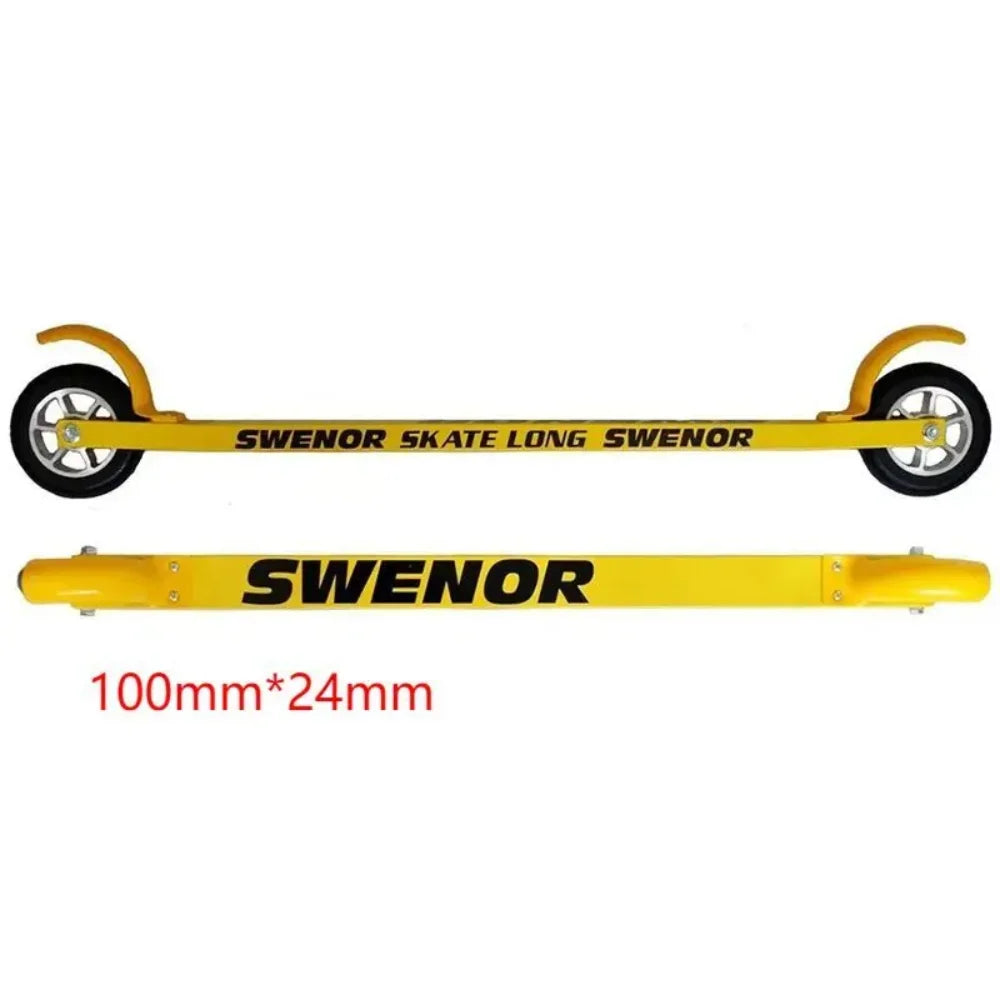 100x24mm nylon Rollerski Replacement Two Wheel Roller Ski Cross-country Rubber Tires For Nordic RollerSkiing Skate