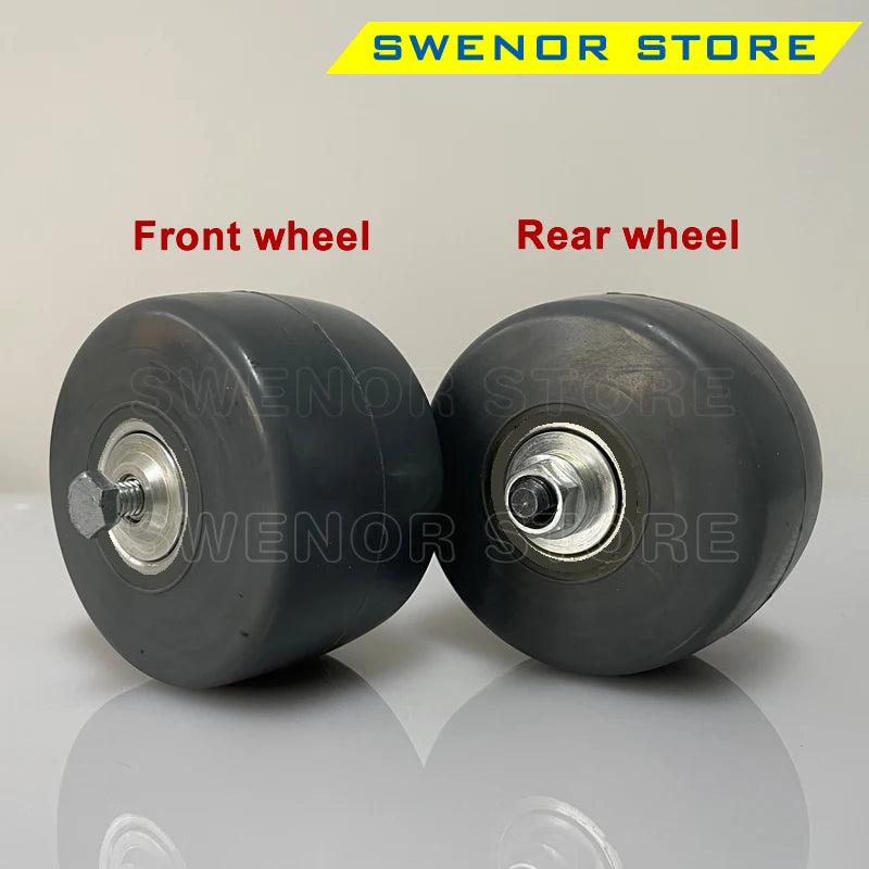 For Swenor 70x45mm Roller Skate Classic replacement front wheel Alutech  rollerskis for Rear Rubber wheel Set